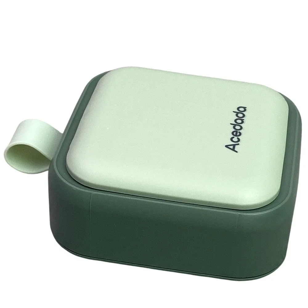 Lot of 2 Acedada Portable Pill Organizer 4‎ Compartment Travel Medicine Box NEW